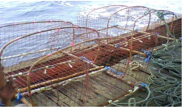 Gambar 2 Desain bubu kawat nelayan Sibolga 
