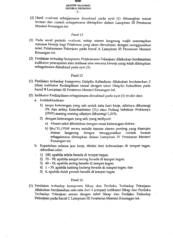 tabel Pelaksanaan Pekeriaan pada huruf A Lampiran III peraturan MenteriKeuangan ini.
