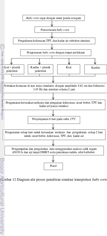 Gambar 12 Diagram alir proses penelitian simulasi transportasi  