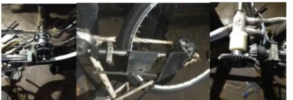 Gambar  11.  Proses  pembuatan  poros  transmisi  dan  poros  Roller  dengan  metode bubut manual (Lathe)