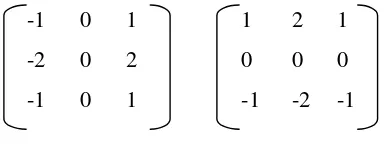 Gambar 3.6 Dua Buah Matriks Kernel 