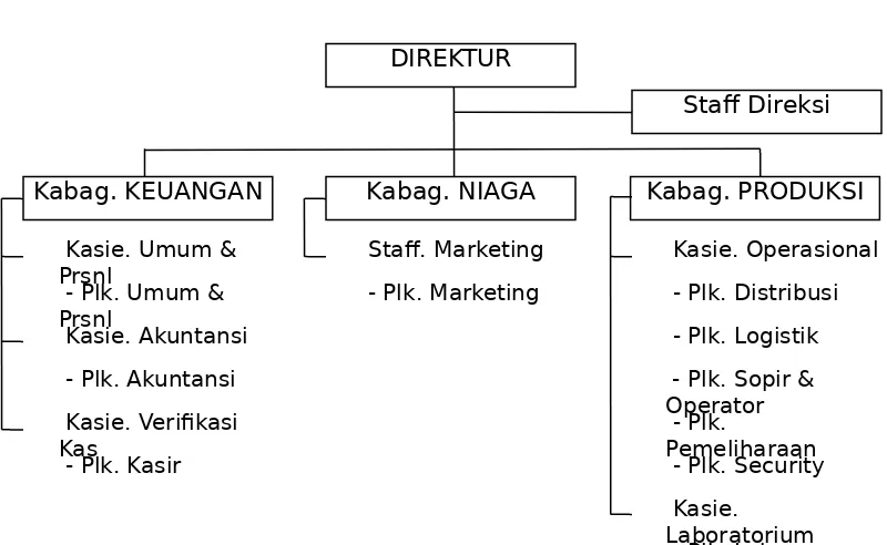 Gambar 2.1 Struktur Organisasi PT Mitra Beton Mandiri
