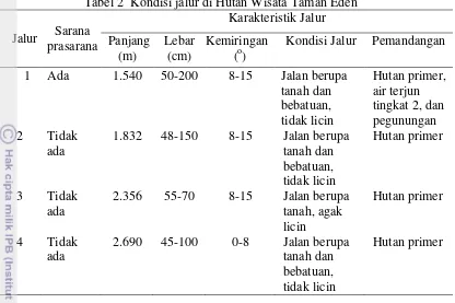 Gambar 1  Kondisi jalur 1 