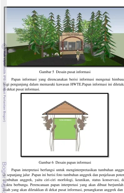 Gambar 5  Desain pusat informasi 