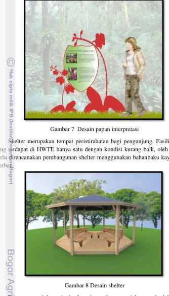 Gambar 7  Desain papan interpretasi 