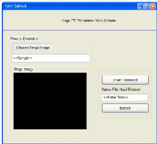 Gambar 3: Rancangan Layar Form Extract  4.   HASIL DAN PEMBAHASAN 