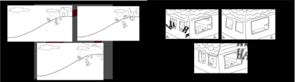 Gambar  3.2  menunjukkan  beberapa  concept  art  yang  telah  penulis  buat  untuk teaser animasi tersebut