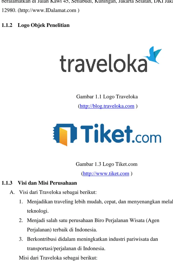 Gambar 1.1 Logo Traveloka   (http://blog.traveloka.com ) 