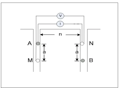 Gambar 4 Konfigurasi  bipole-bipole AM –NB 