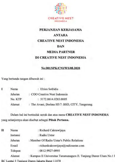 GAMBAR 3. 5 MoU Media Partner 