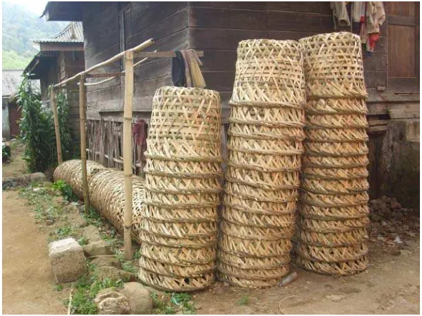 Gambar 6. Keranjang bambu  