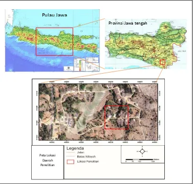 Gambar 1.1 Peta lokasi penelitian (Google earth, 2007)  