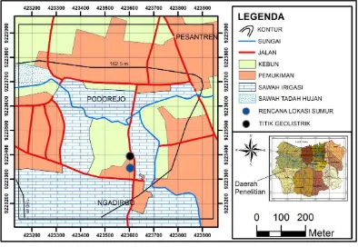 Gambar 1.1 Peta Lokasi Penelitian Skala 1 : 10.000  