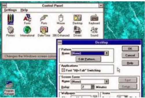 Figure 5.1 tampilan desktop di windows 3.1