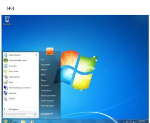 Figure 5.7 tampilan desktop di windows 7