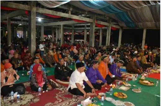 Gambar 2.2 Acara Punggahan masyarakat Jawa yang dilaksanakan  tanggal 21 Mei 2017 oleh Joko Tingkir, Padepokan Agung dan PATRI