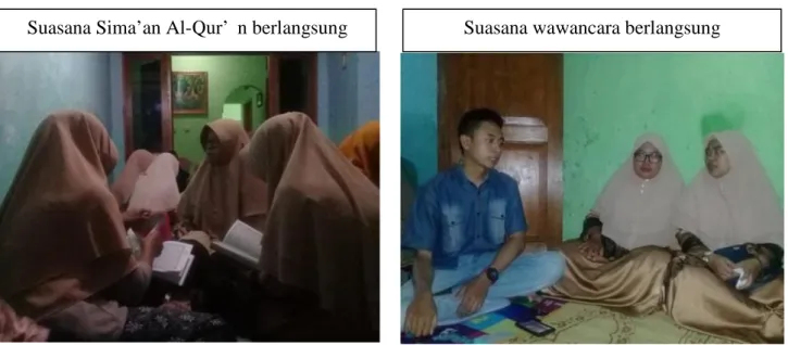 Foto bersama ibu-ibu Suasana Sima’an Al-Qur’ān berlangsung