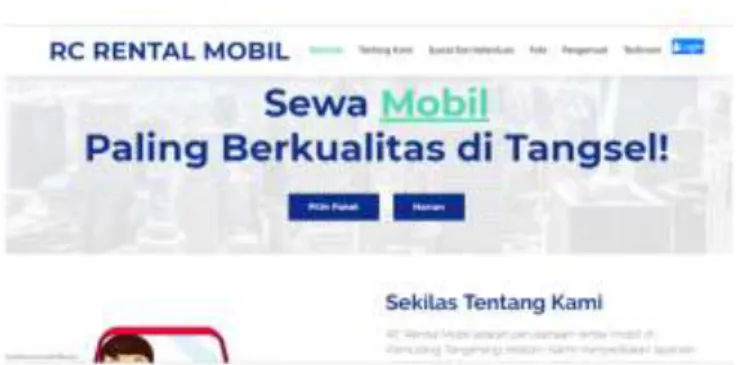 Gambar 4.1 Beranda Website 