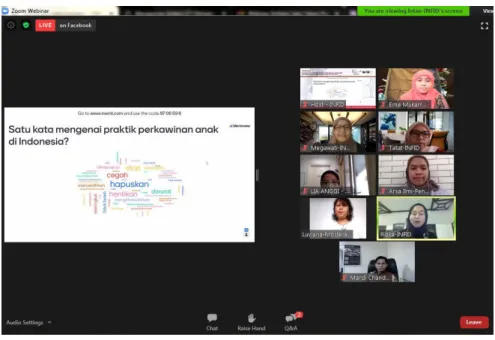 Gambar 3.2 Webinar INFID dan KPI 