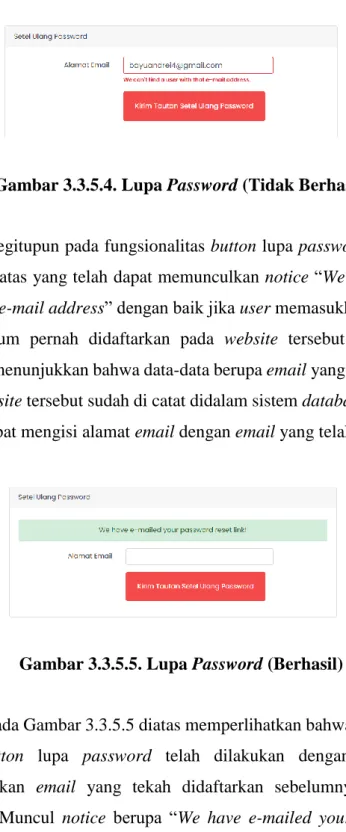Gambar 3.3.5.4. Lupa Password (Tidak Berhasil) 