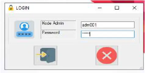 Gambar  5.  adalah  tampilan  form  login  yang  bertujuan  untuk  masuk  ke  dalam sistem