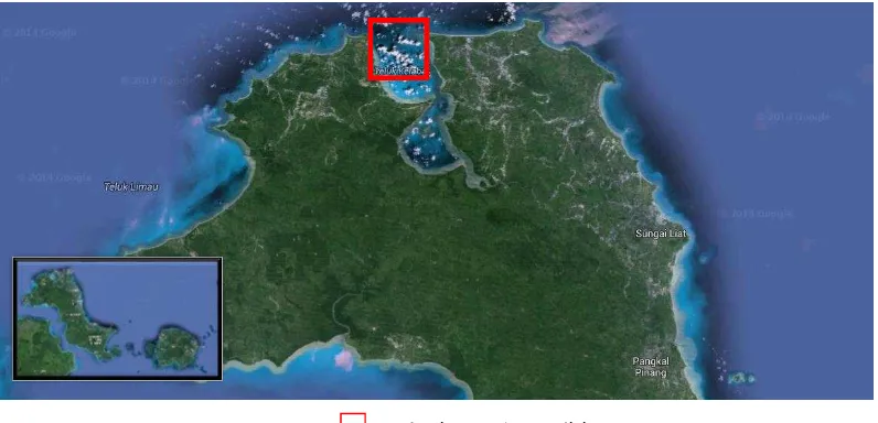 Gambar 1.1 Peta Lokasi Daerah Penelitian (Google Earth, 2017) 
