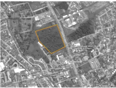Gambar 2.3 Peta Lokasi Jl. Kolonel H. Burlian KM 9  Sumber : googlemap.com, diakses pada tanggal 28 Januari 2017 