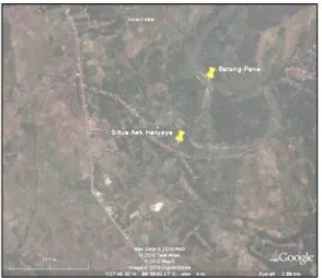 Gambar 4.2.  Lokasi Situs Aek Haruaya berada                                    di dekat Batang Pane 