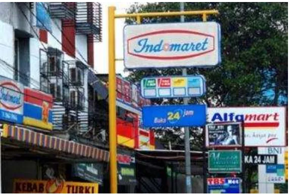 Gambar 1.   Fenomena Minimarket di Indonesia     