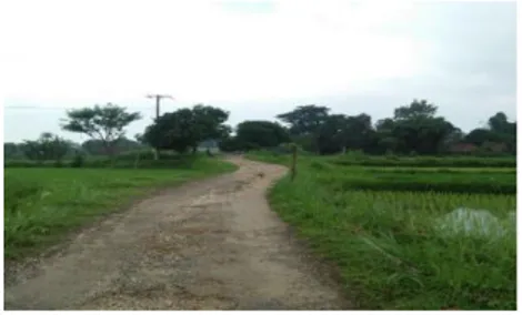 Gambar 3. Kondisi Jalan Desa Ko’olan Menuju   Pos Kesehatan Desa 