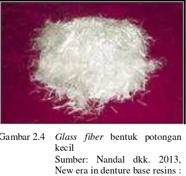 Gambar 2.4 Glass fiber bentuk potongan 