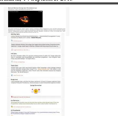 Gambar 3. Contoh tampilan course yang berisi resource dan activity 