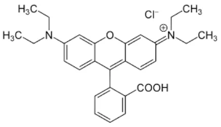 Gambar 2.1 Struktur Rhodamin B 