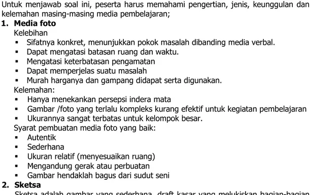 Diagram yang baik sebagai media pendidikan: 