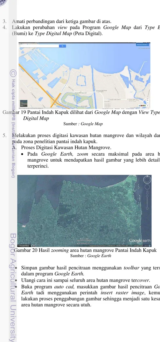 Gambar 19 Pantai Indah Kapuk dilihat dari Google Map dengan View Type 
