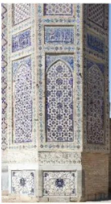 Gambar 1. (Contoh pola geometris ornament islam pada 
