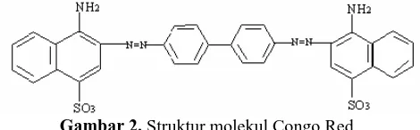 Gambar 2. Struktur molekul Congo Red 