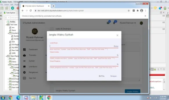 Gambar 3. 7 Jangka waktu clear teks