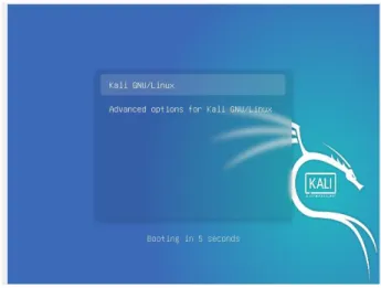 gambar 3. 2 pilihan booting kali linux 