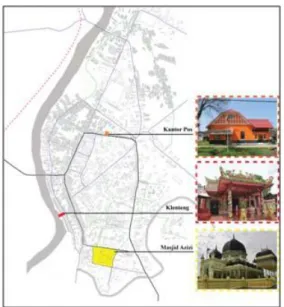 Gambar 4.1 Bangunan yang mewakili tiap  kawasan sebagai Vocal Point  Sumber : Hasil Survey, 2014 