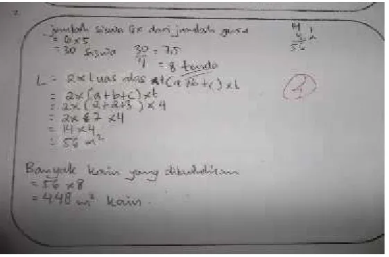 Gambar 2. Jawaban Post-Test Siswa Kelas KontrolUntuk Kemampuan Pemecahan Masalah Matematis