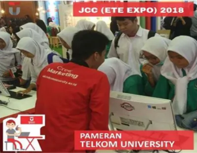 Gambar 1.3 Pameran JCC EXPO 2018  Sumber: akun Instagram SMB Telkom (2018) 