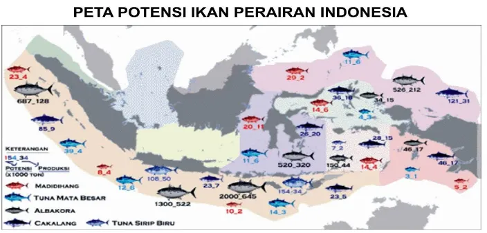 Gambar 11. Peta Potensi Perikanan Indonesia 
