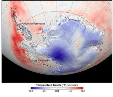 Gambar 3. Lubang ozon di antartika 