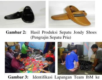 Gambar 3:   Identifikasi  Lapangan  Team  IbM  ke  pelaku  usaha  Mikro  Pengrajin  Sepatu  di Kecamatan Medan Denai 