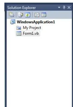 Gambar 2.5. Solution Explorer Visual Basic 2010  