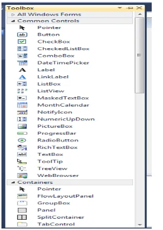 Gambar 2.7. Form Design Visual Basic 2010 