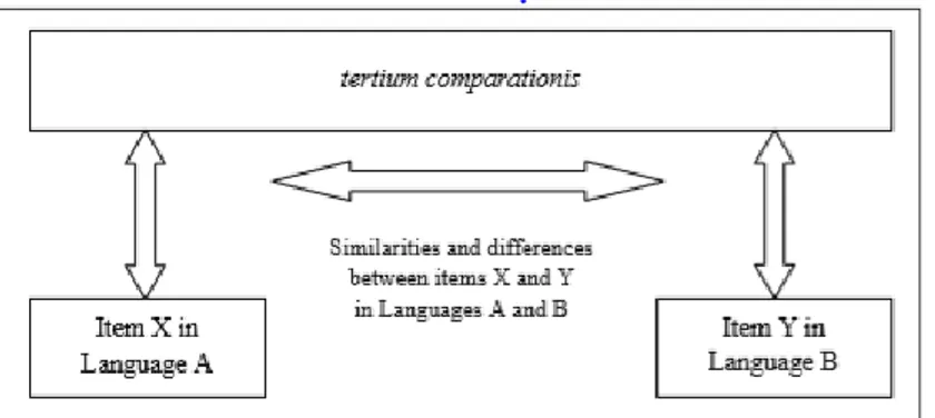 Gambar 1.  Model Analisis Semantik Kontrastif (Lefer, 2011, p. 656)