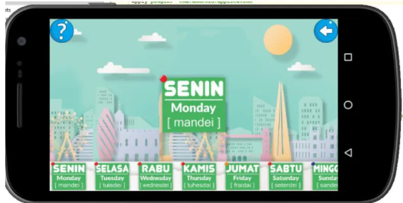 Gambar 14 Tampil Menu Belajar Bulan 