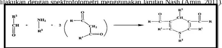 Gambar 2.1. Struktur Formalin (Hayat, 2000).